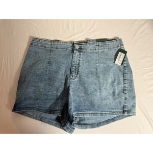 Wild Fable Womens Plus Highest Rise Denim Shorts Medium Wash Blue Size 18W NWT